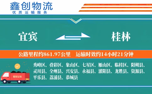 宜宾到桂林物流公司