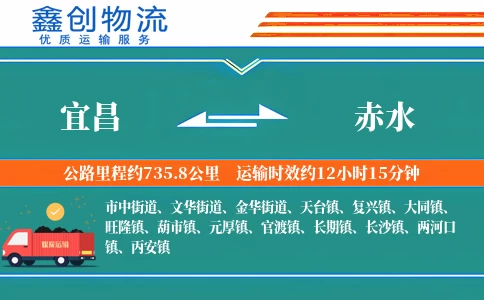 宜昌到赤水物流公司