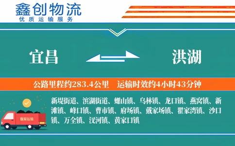 宜昌到洪湖物流公司