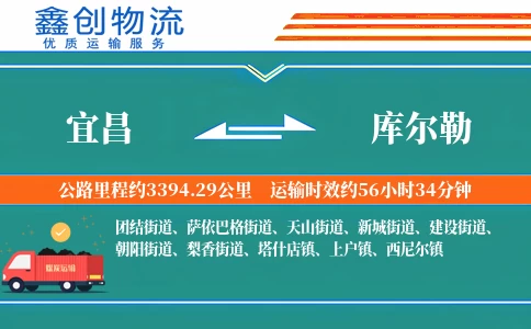 宜昌到库尔勒物流公司