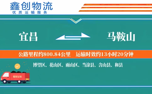 宜昌到马鞍山物流公司