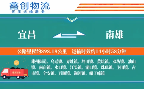 宜昌到南雄物流公司