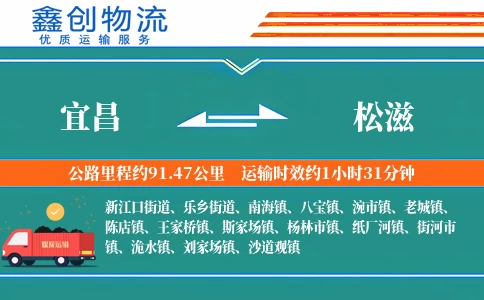 宜昌到松滋物流公司