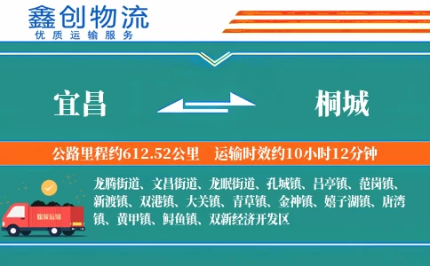 宜昌到桐城物流公司