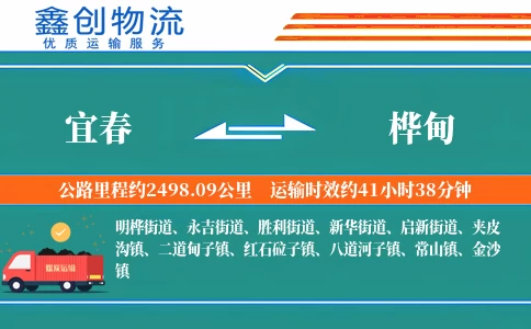 宜春到桦甸物流公司