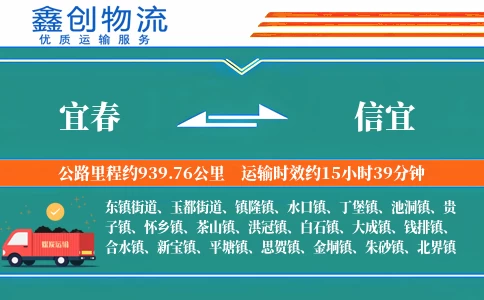 宜春到信宜物流公司