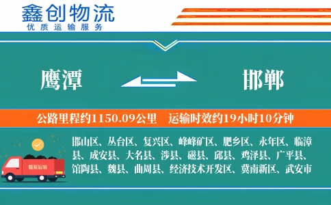 鹰潭到邯郸物流公司