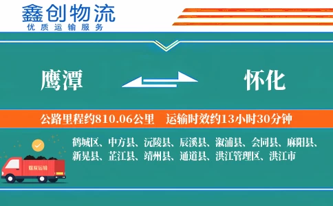 鹰潭到怀化物流公司