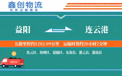 益阳到连云港物流公司