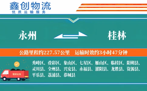 永州到桂林物流公司