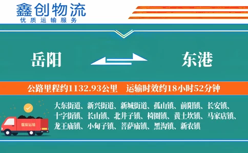 岳阳到东港物流公司