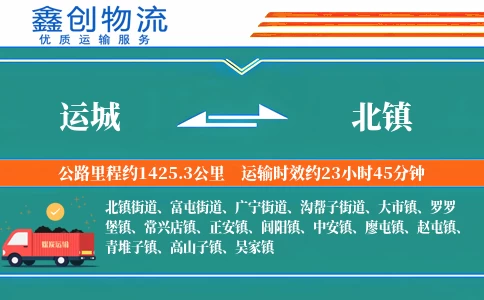 运城到北镇物流公司