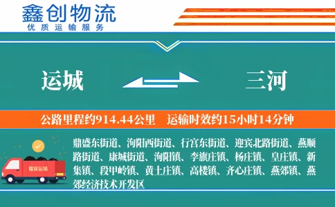 运城到三河物流公司