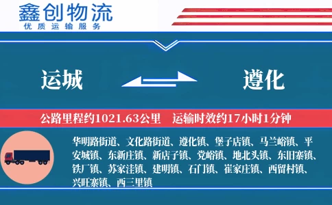运城到遵化物流公司