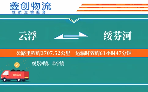 云浮到绥芬河物流公司