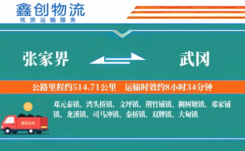 张家界到武冈物流公司