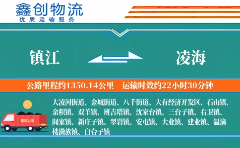 镇江到凌海物流公司