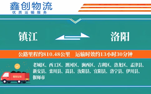 镇江到洛阳物流公司