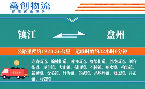 镇江到盘州物流公司