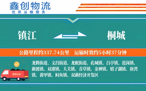 镇江到桐城物流公司