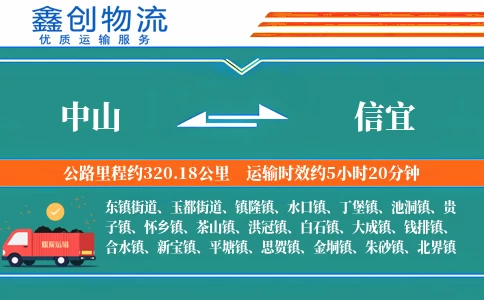 中山到信宜物流公司
