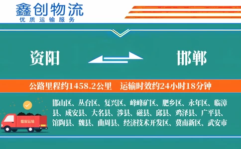 资阳到邯郸物流公司