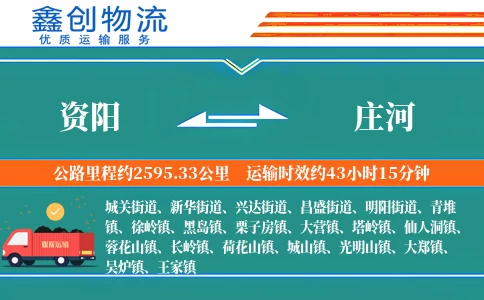 资阳到庄河物流公司